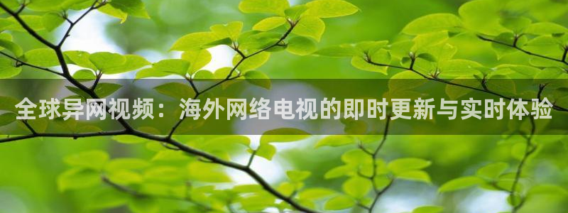 熊猫直播下载免费安装：全球异网视频：海外网络电视的即时更新与实时体验