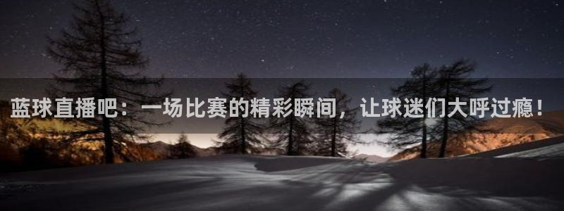 熊猫体育app官网入口：蓝球直播吧：一场比赛的精彩瞬间，让球迷们大呼过瘾！
